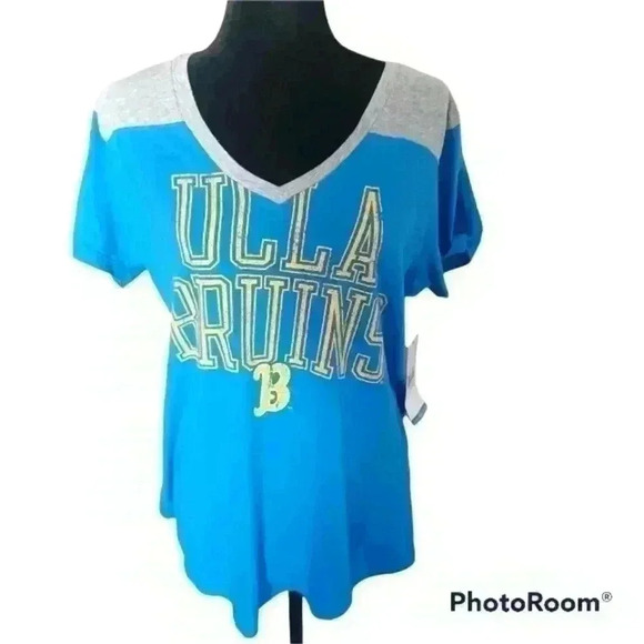 UCLA Bruins Womens Blue V Neck Top L - Picture 1 of 11